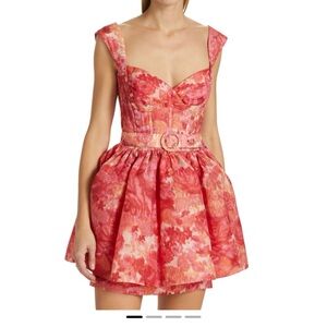 Zimmermann High Tide Red Belted Dress size 0